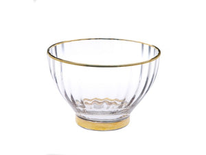 SB1044 9  glass straight line  textured salad
