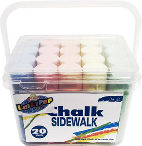 20 PC SIDEWALK CHALK SET