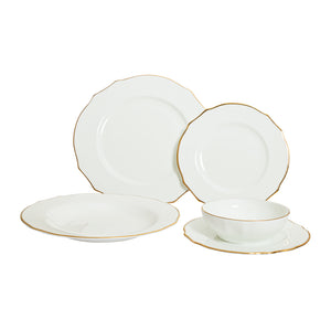 Spring Gold Dinnerware Service For 4