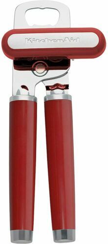 KitchenAid Classic Multifunction Can Opener / Bottle Opener, 8.34-Inch, Red