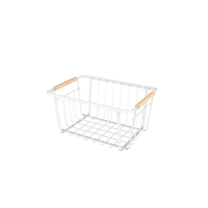 727 SMALL WHITE WIRE BASKET