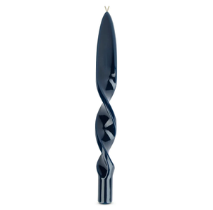 TWISTED HAVDALAH CANDLE STICKS - BLUE