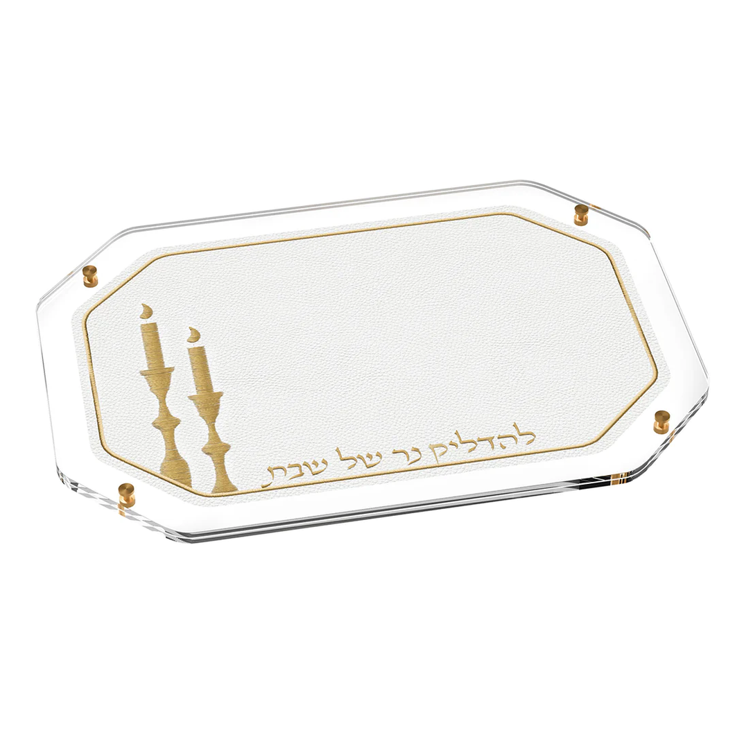 TFCSTL01WG Leatherite Hadlakos Neiros Tray - Gold