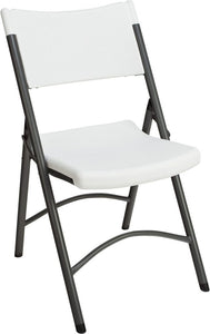 CHAIR/FOLDING-BLOW MOLDED H.D WHITE