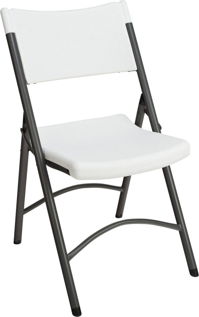 CHAIR/FOLDING-BLOW MOLDED H.D WHITE