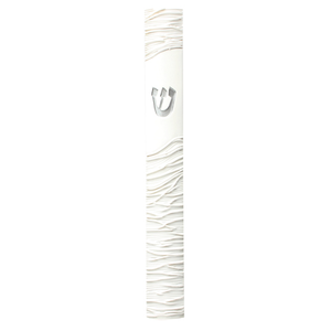 Polyresin Mezuzah 15 Cm- White Strings