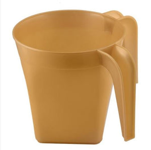 Square Gold Plastic Wash Cup