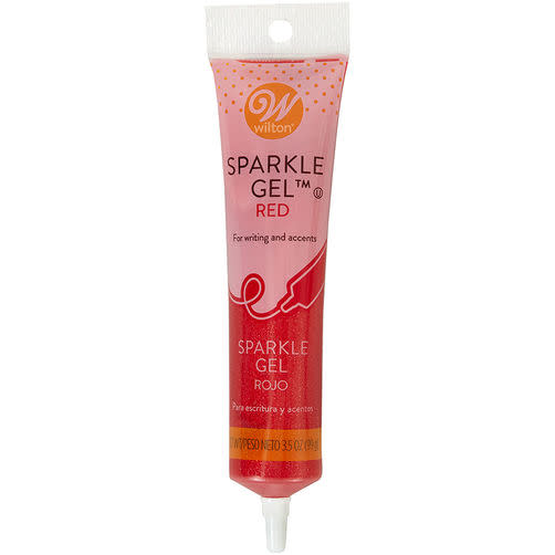 Wilton Red Edible Sparkle Gel Frosting Tube, 2 oz.