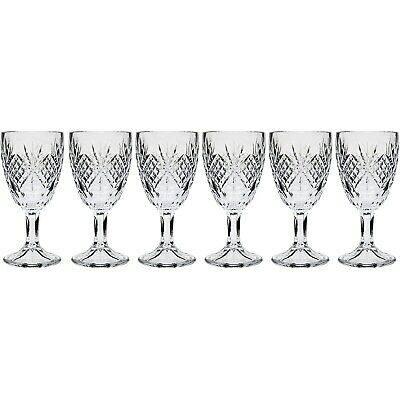 25651 Set Of 6 Crystal Cordial Glases