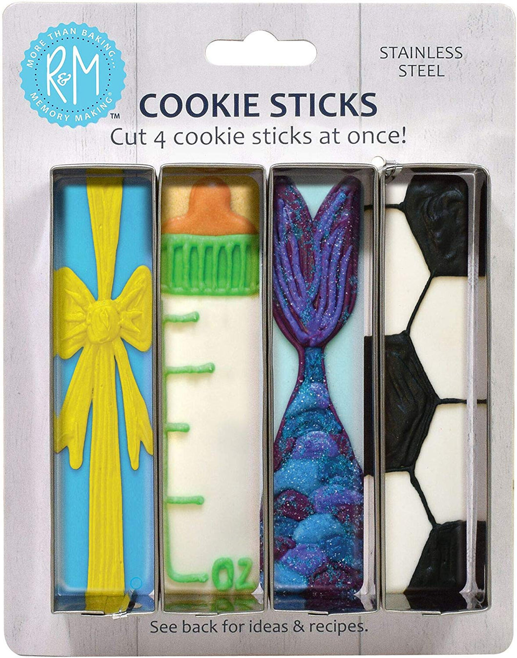 5100 Pack of 4 Cookie Stick Cutters
