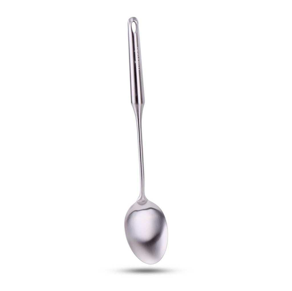 Millvado - Stainless Steel Utensils, Solid Spoon 15''