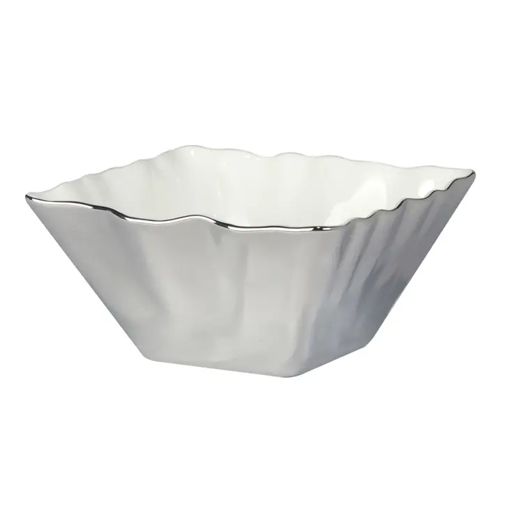 31266 Silver Coast Square Snack Bowls 5x2.5