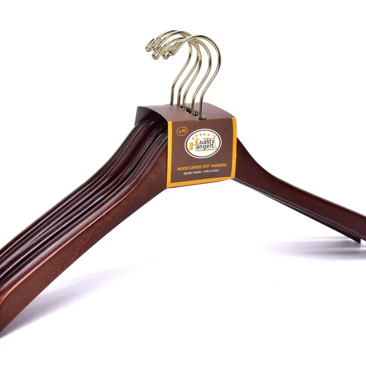 W015 Curved Wooden Hanger 17