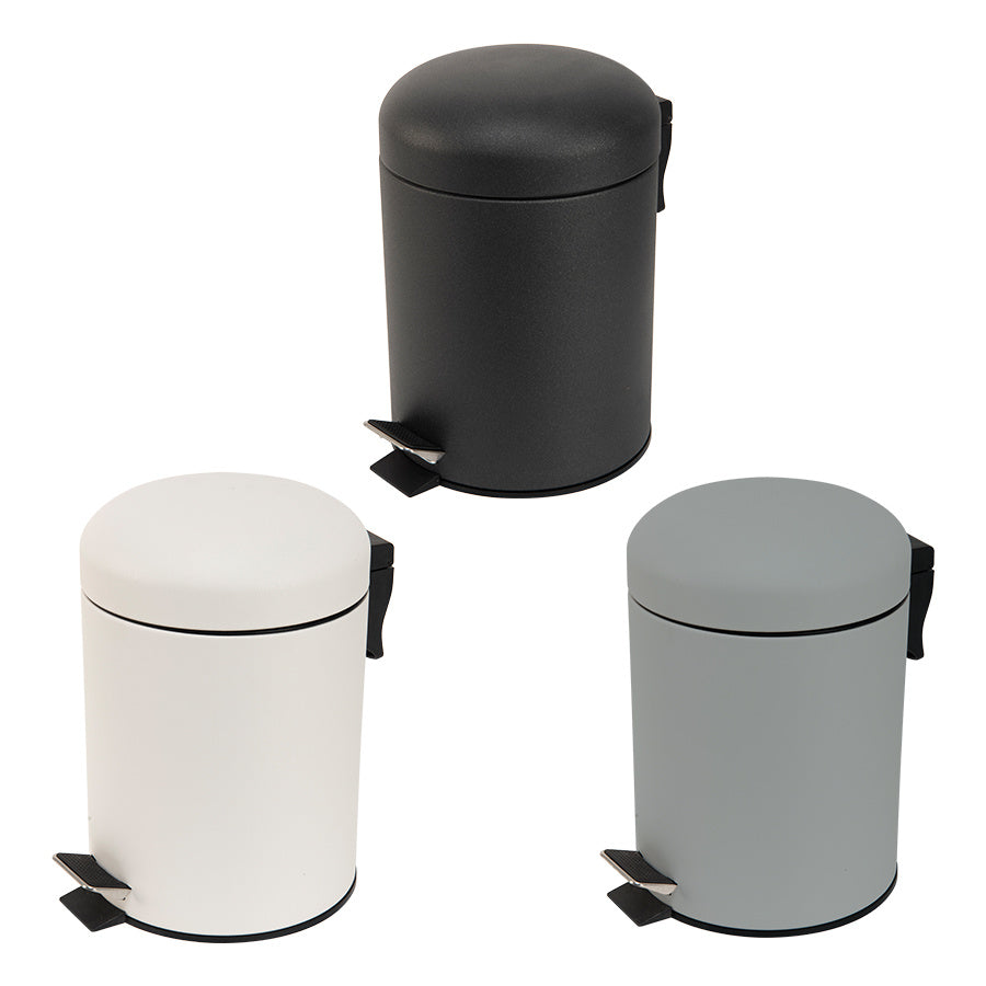5L Waste Bin W. Dome Lid w/Slow Close Lid