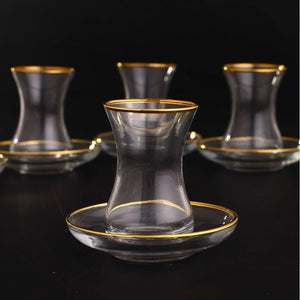 TAJ Seder Glasses Gold Set Of 6