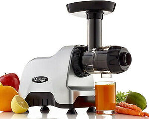 Omega Compact Horizontal Juicer, Masticating, Silver, 7th Generation