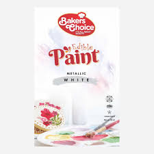 Edible Paint Metallic White