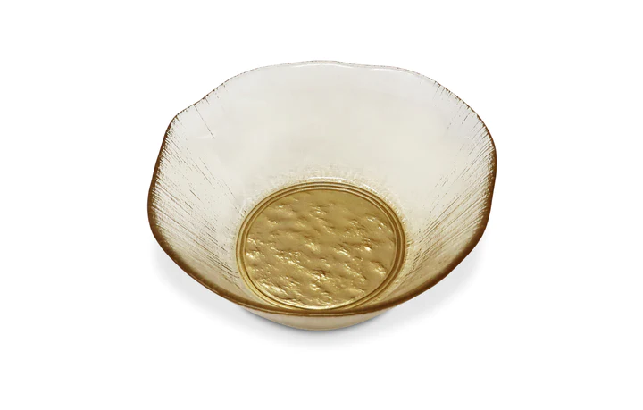 VSB4892 Gold Soup Bowl Organic Shaped