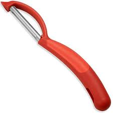 Piranha â€œSwivelâ€ Peeler 7.25â€ (red)