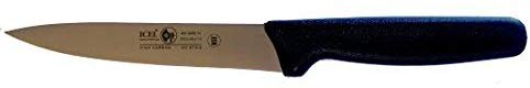 Icel Black 6-Inch Utility Knife, Straight Edge