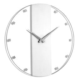 CL-CL-S Clock Wall Art - Classic Silver - 18"