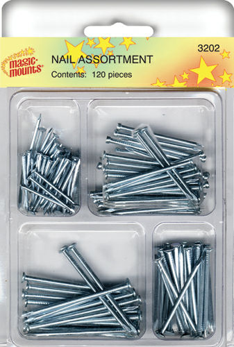 NAILS-120 ASSORTED-CLAMSHELL