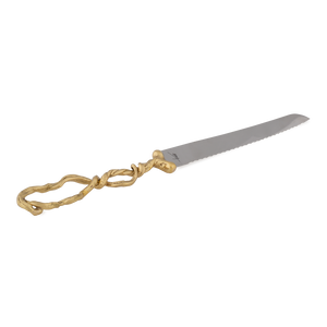 123316 Wisteria Gold Bread Knife