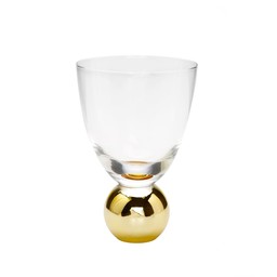 WIG3329 Small Wine Glasses on Gold Ball Pedestal