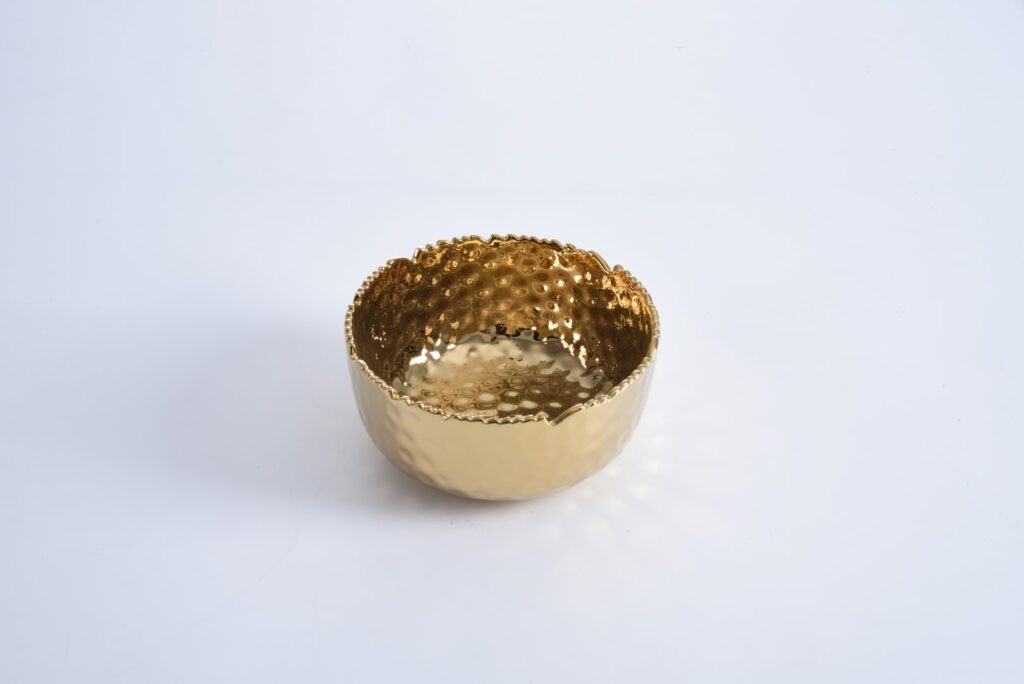 CER-2588-G Medium Gold Round Bowl