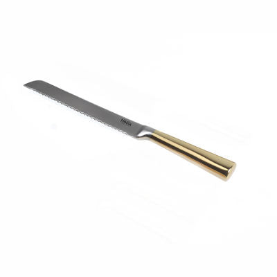 58296 Stainless Steel Knife Gold Handle 13