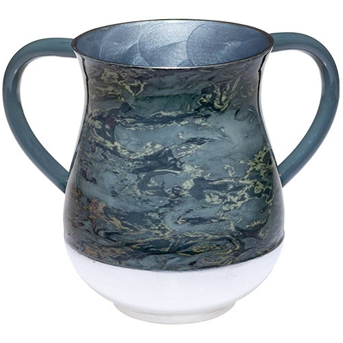 UK46851 Aluminium Washing Cup 13 cm - Marble texture