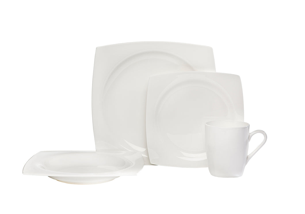 62088 16PC STRAIGHT SQUARE DINNERSET