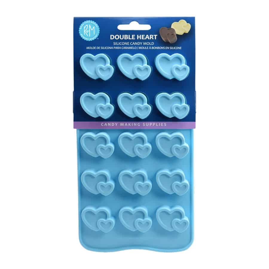 9005 DOUBLE HEARTS SILICONE CANDY MOLD