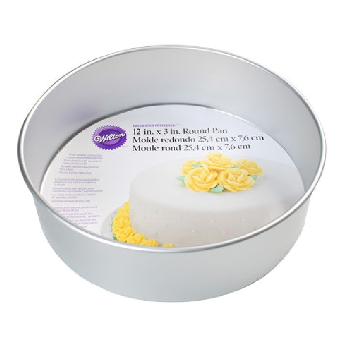 Wilton Decorator Preferred 12 x 3-inch Round Aluminum Cake Pan
