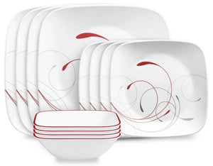 CORELLE MUGLESS SQ. 12pc SET SPLENDOR