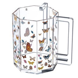 WC-BU-CO Washing Cup - Hexagon Colored Butterflies
