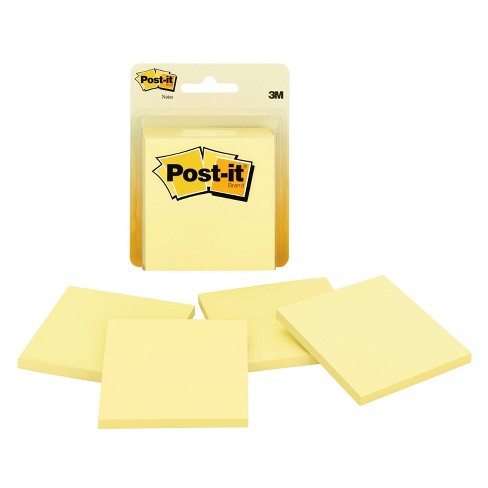 POST IT 3X3 YEL. 50 SHEETS X 4