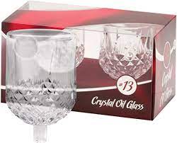 2pk. Crystal Oil glass #13