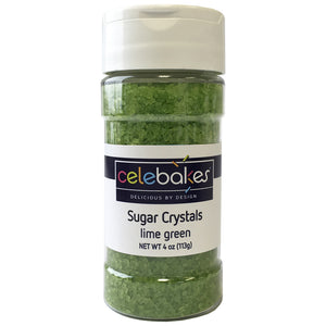 Celebakes Lime Green Sugar Crystals, 4 oz.