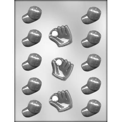 90-6103 Baseball Caps / Gloves Chocolate Mold