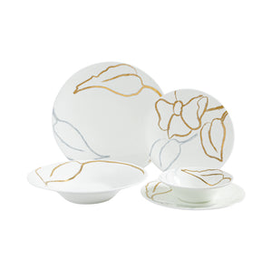 Artisan Gold Dinnerware Service For 4