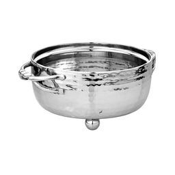 J-SB-SL-S SILVER HAMMERED Dip Container Holder  ENTANGLED HANDLE