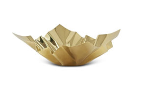 VB4470 Gold Square Bowl, 12.25"