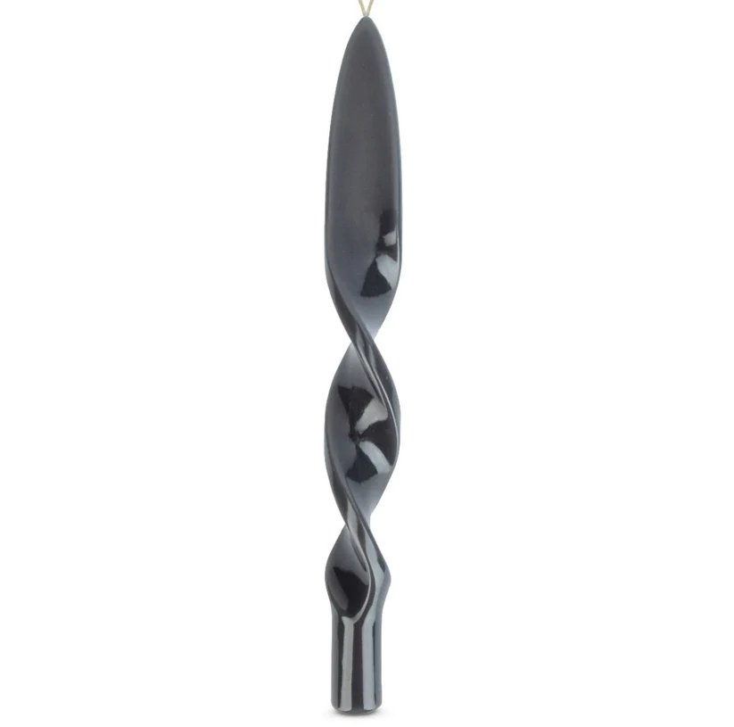 TWISTED HAVDALAH CANDLE STICKS - GRAY