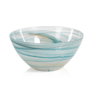 TK-123 Lagoon Alabaster Glass Bowl-Large,