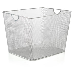 Mesh Open Bin Storage Basket Organizer for Toiletries, Detergents Laundry 15 x 12 x 11.5 #1182