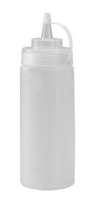 Castro - Clear Squeeze Bottle W/ Lid, 12 Oz