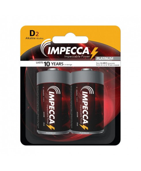IMPD2 IMPECCA ALKALINE D 2-PACK (LR20-2B)
