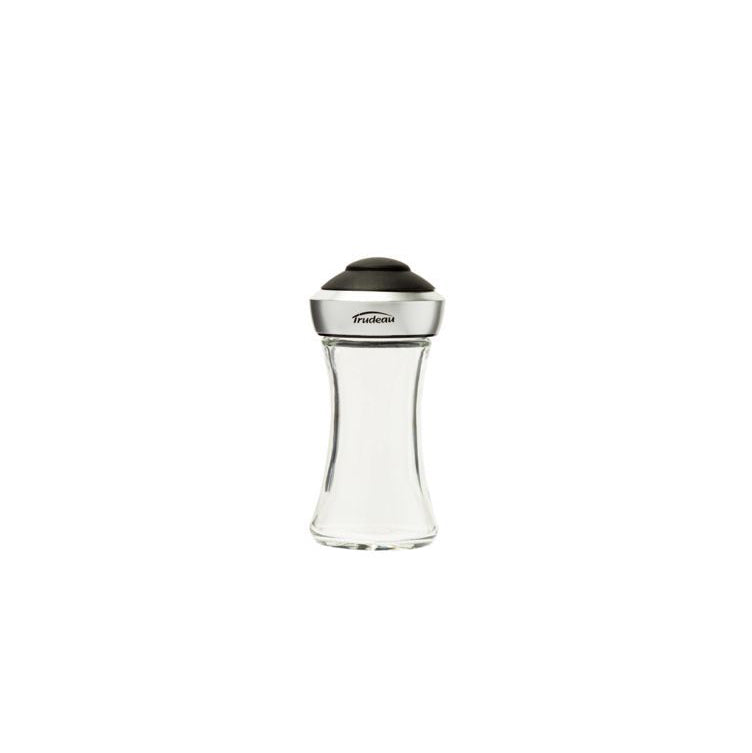 Trudeau - Glass, Pop Salt & Pepper Shaker, Black Top -