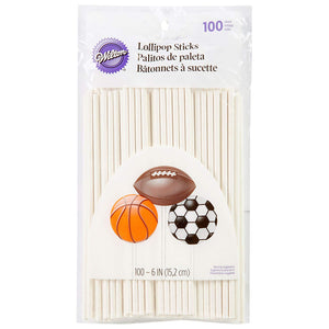 Wilton White 6-Inch Cake Pop Sticks, 100-Count